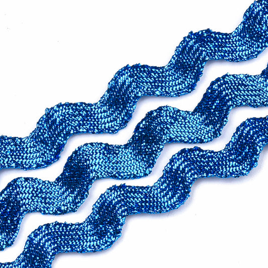 Metallic Blue Ric-Rac
