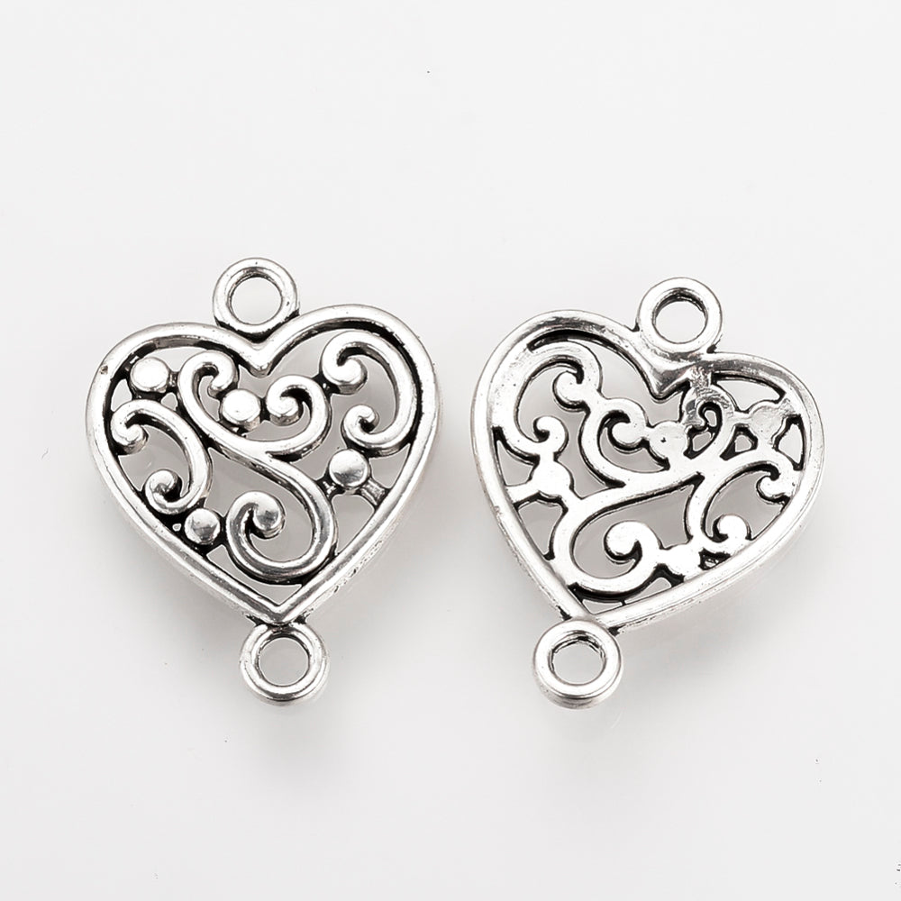 Heart Connector Charm