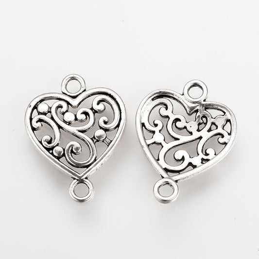 Heart Connector Charm