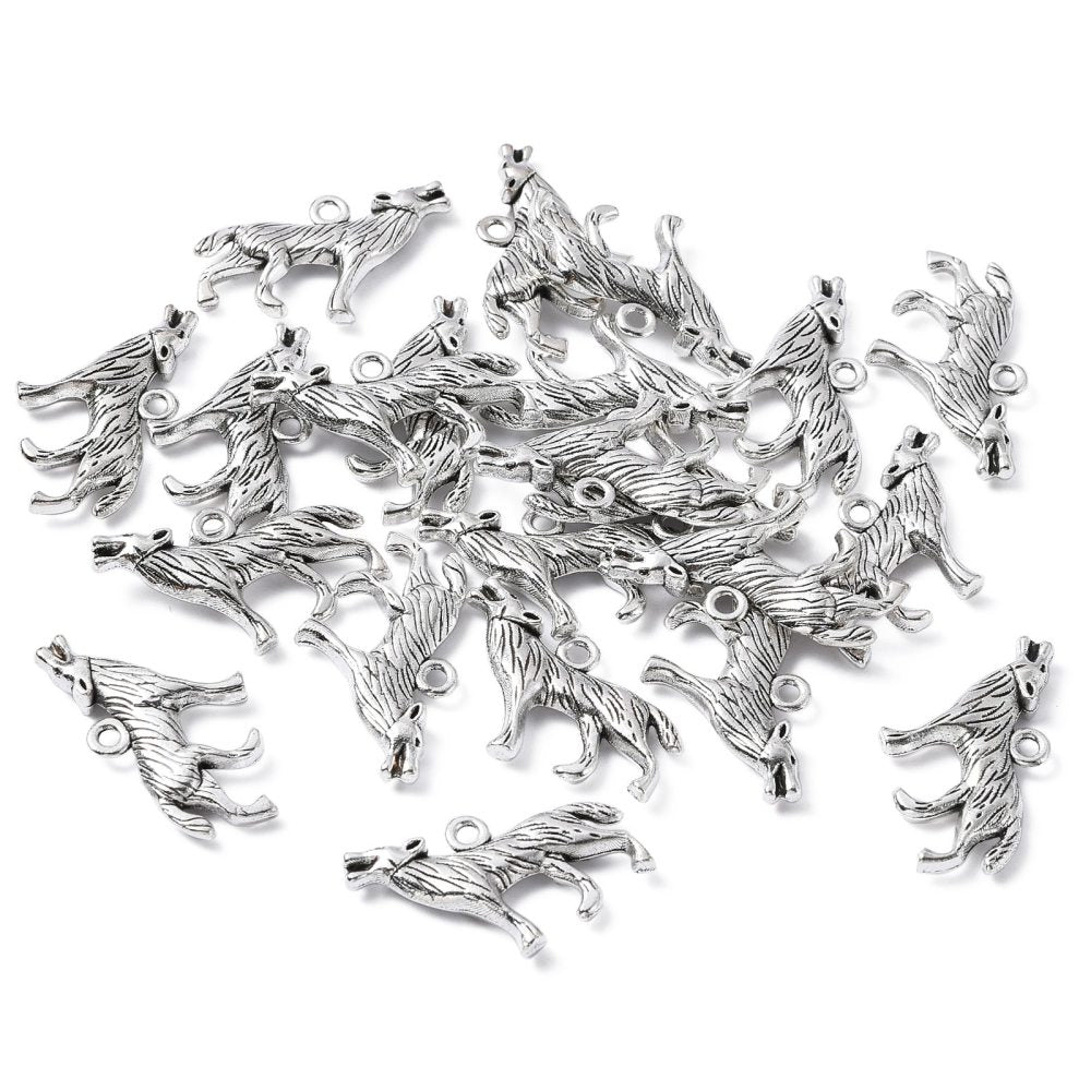 Howling Wolf Charm