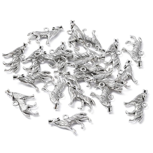 Howling Wolf Charm