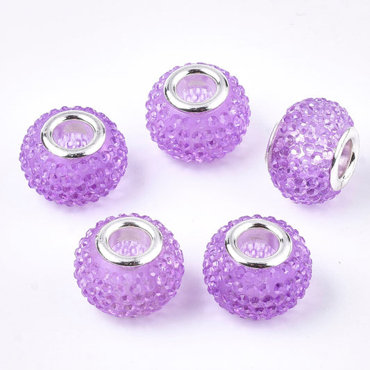 Resin Rhinestone Beads