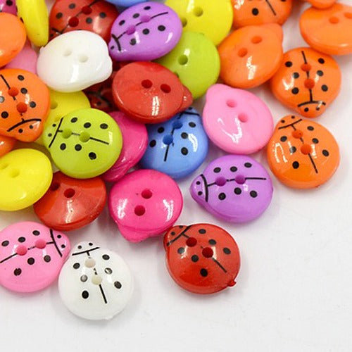 Ladybug Buttons