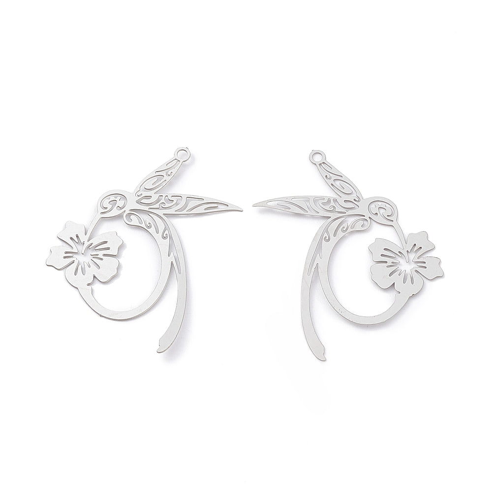 Hummingbird Filigree Pendant