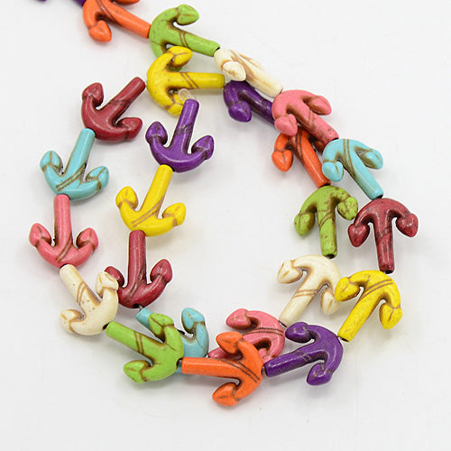 Magnesite Anchor Beads