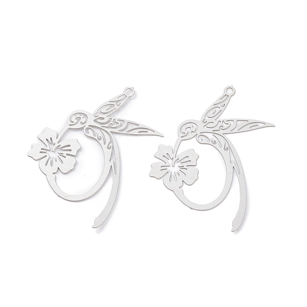 Hummingbird Filigree Pendant